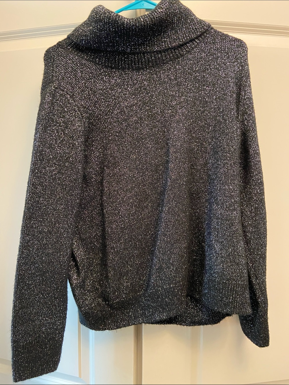 Ricki's Metallic Charcoal Knit Turtleneck Sweater